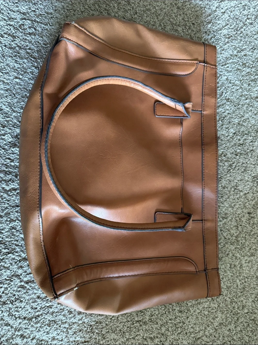 Merona Classic Tan Tote Bag - Stylish Everyday Shoulder Tote